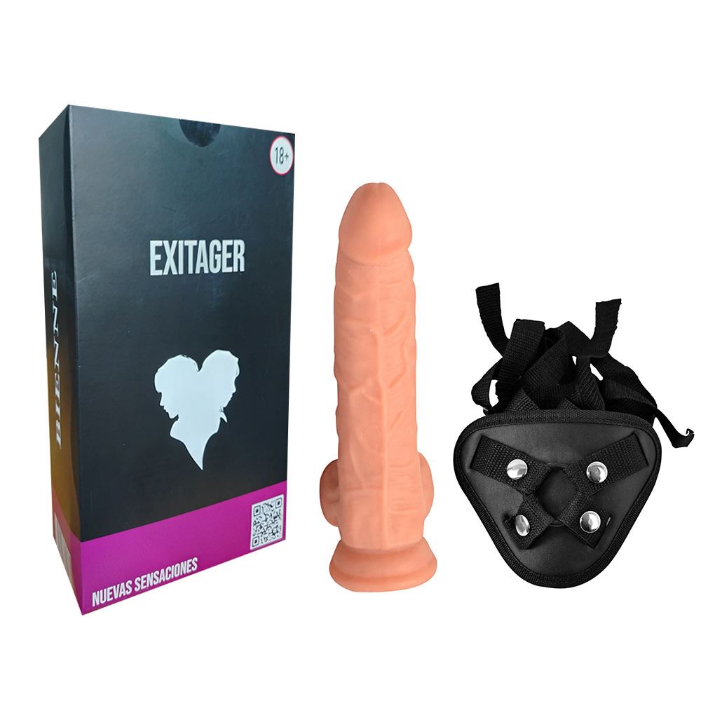 Dildo Consolador Realista Unisex y Articulable Bienne Exitager